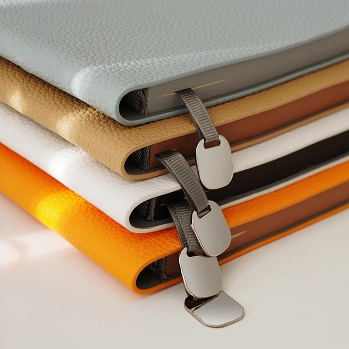A5 PU Leather Workbook Lined Memo Notebook