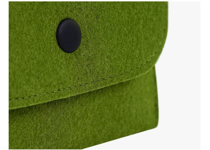 Mini Small Felt Purse Organizer Handbag Pocketbook Handle Bag