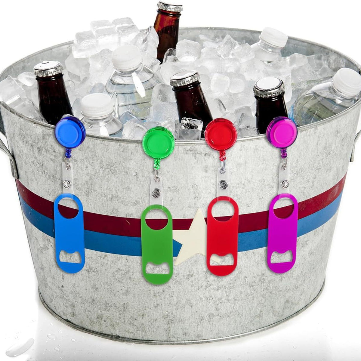 Retractable Stainless Steel Beer Opener Flat Bottle Opener