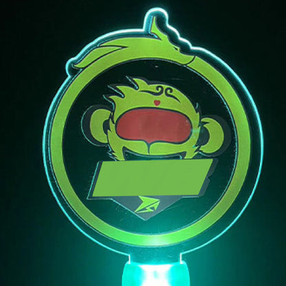 Custom Shaped Glow Stick Handheld Glow Sign for Party - Green Light