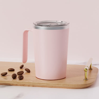 12 Oz. Stainless Steel Coffee Automatic Stirring Cup Coffee Mug Handle Cup