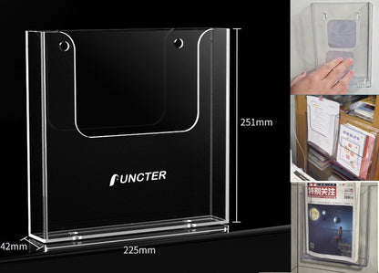 A4 Hanging Literature Holder W/ 2 Stickers