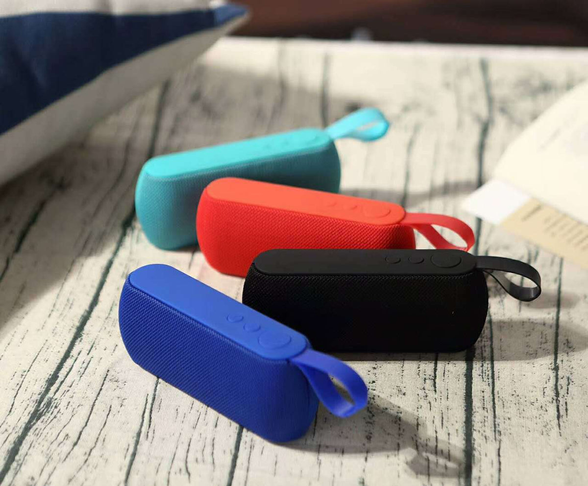 Portable Canvas Stereo Wireless Speaker Player w/Lanyard