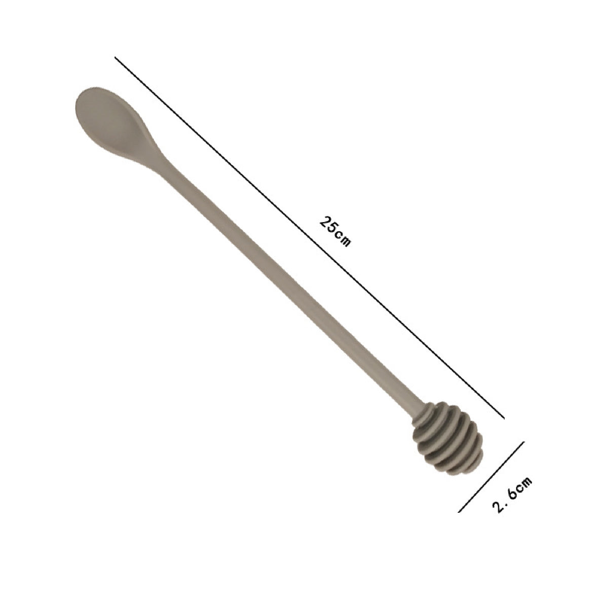 2" 1 Silicone Honey Dipper Honey Spoon Syrup Dipper Food Stick Collecting Dispensing Drizzling Jam