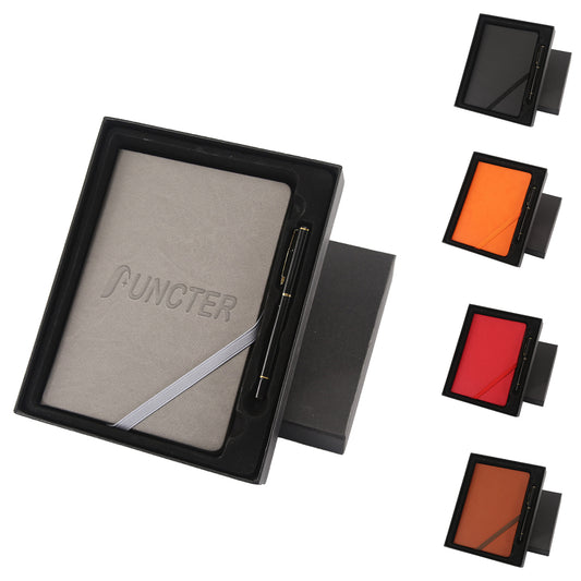 Business Notebook Set A5 PU Leather Notebook & Pen Gift Set