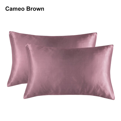 20 x 36" Premium Square Satin Silk Throw Pillowcase - Envelope Closure