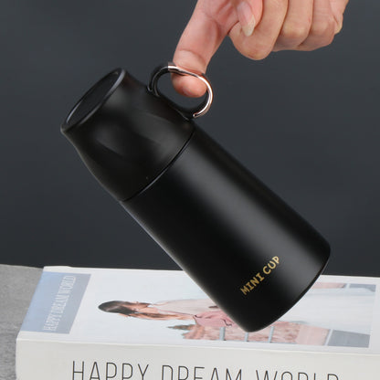 8.8oz/260ML 304 Stainless Steel Mini Insulated Water Bottle With Screw-on Lid Portable Vaccum Mug