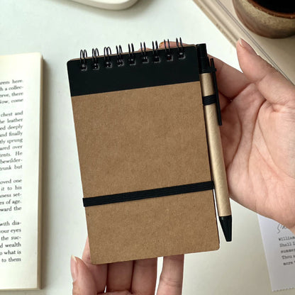 Eco Top Spiral Notebook Mini Jotter & Matching Pen Combo