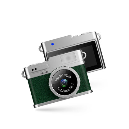 Retro Mini Thumb Digital Camera Pendant Backpack Keychain Charm Take Photos with 8GB TF Card