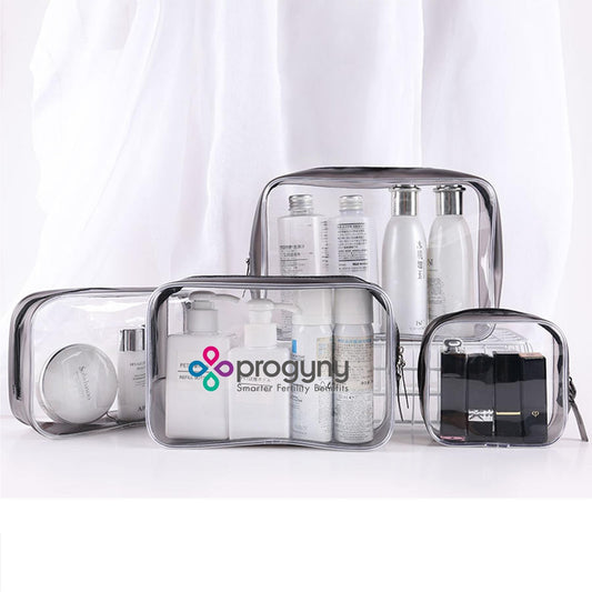 PVC Zippered Toiletry Makeup Bag (Large)