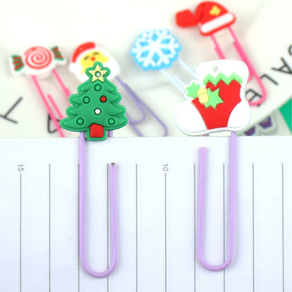 Christmas Candy Paper Clip Custom Pattern Bookmark Book Clip Paper Clasp Christmas Gift