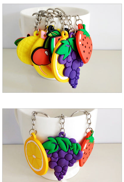 Custom 3D Raised Shaped Soft Touch PVC Keychain - Two Sides Printing