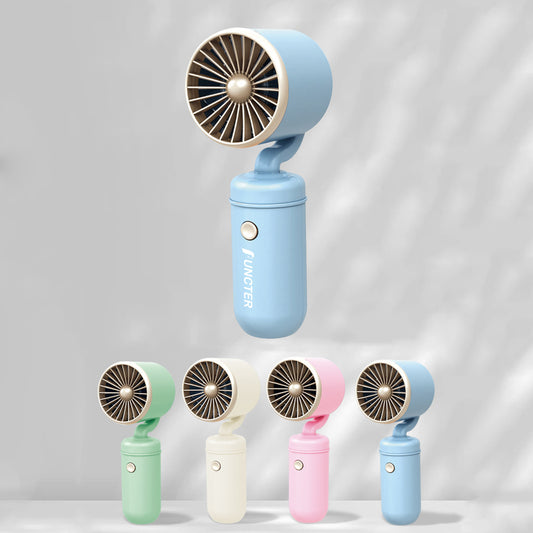 Mini Handheld Fan Rechargeable Portable Small Fan Desk Fan 3 Levels Wind Speed