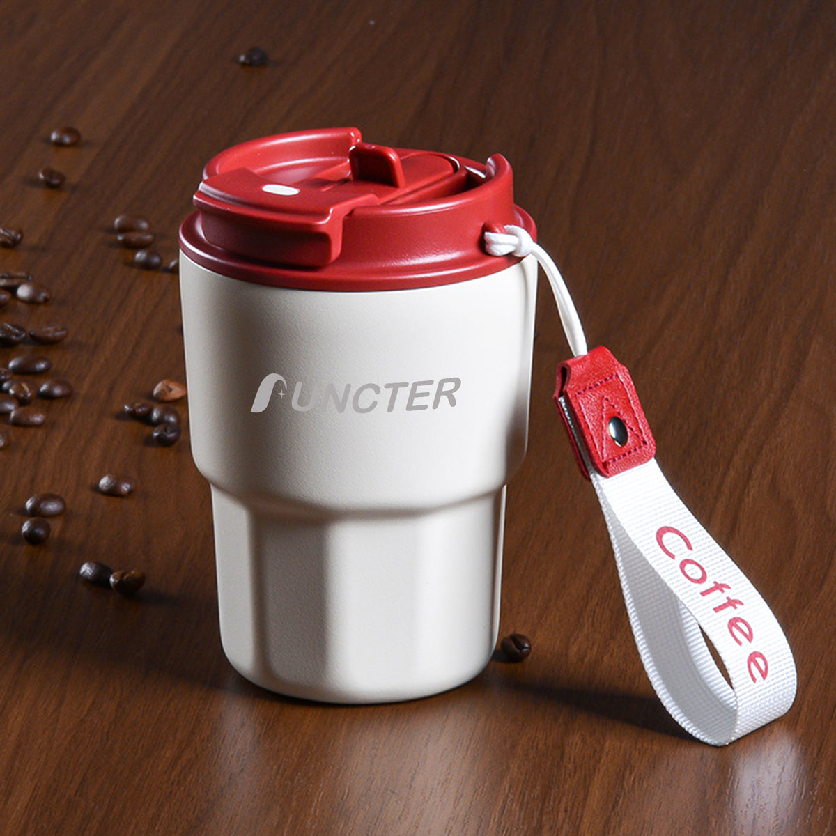 11oz Dual-Lid Insulated Water Bottle Travel Coffee Mug