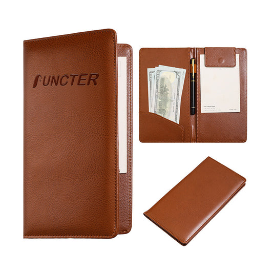 PU Leather Cash Register Receipt Holder