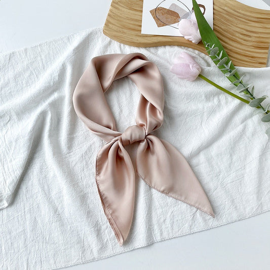 28" x 28" Beige Neck Scarves Kerchief Neckerchief Handbags Wrap Scarf #70