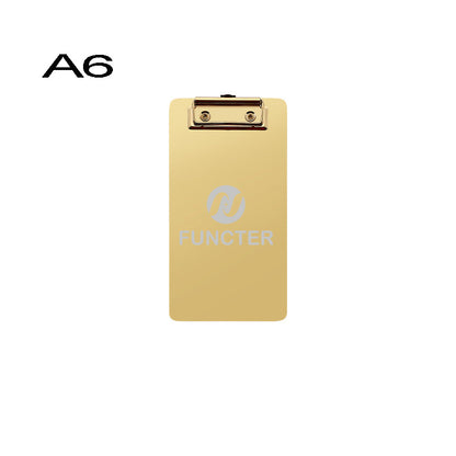 A6 Stainless Steel Heavy Duty Metal Menu Folder & Clipboard