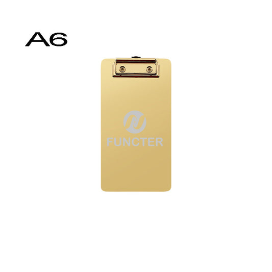 A6 Stainless Steel Heavy Duty Metal Menu Folder & Clipboard