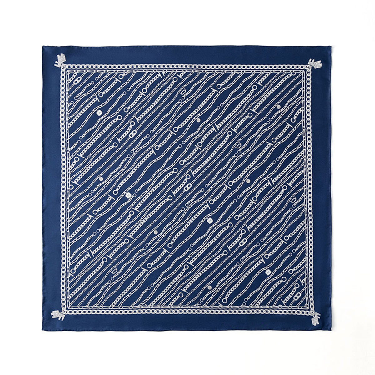 Custom 25.6" x 25.6" 100% Silk Hair Wrap Twill Silk Headband w/ Hand-Rolled Edges
