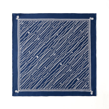 Custom 25.6" x 25.6" 100% Silk Hair Wrap Twill Silk Headband w/ Hand-Rolled Edges