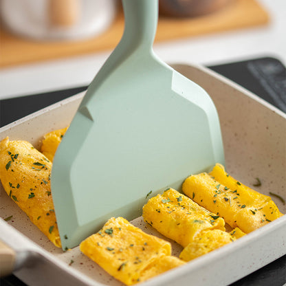 Silicone Spatula Silicone Tools for Cooking Baking Mixing Non-Stick Cookware Wooden Handle