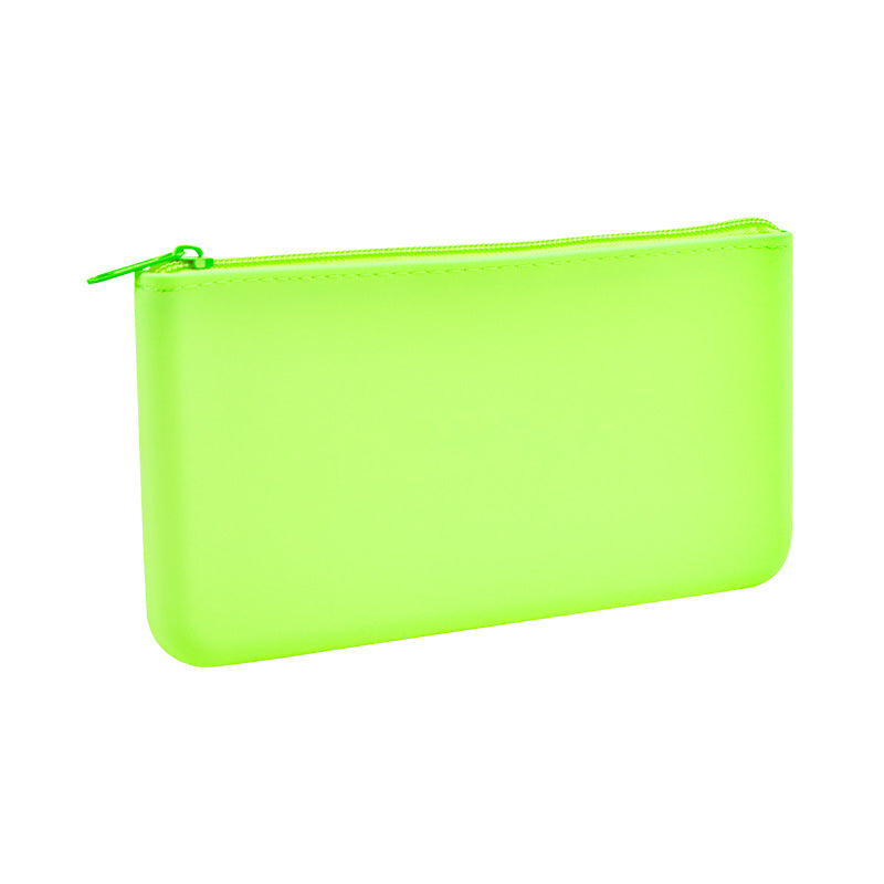 Portable Silicone Zipper Bag Multi Purpose Soft Organizer Bag Makeup Bag