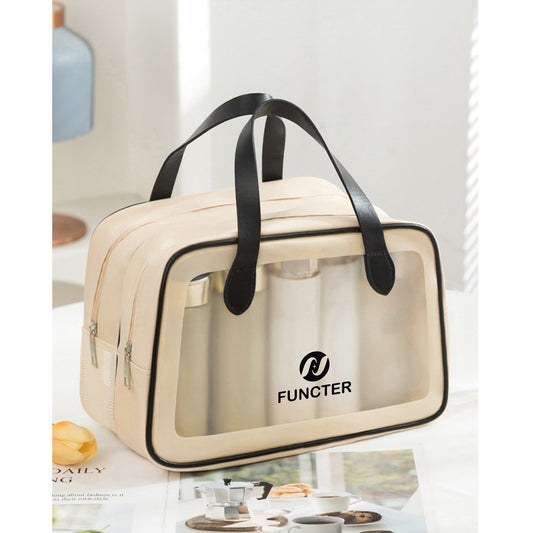 Waterproof Toiletry Bag Travel Bag - Double Layer Dry/Wet Shower Organizer
