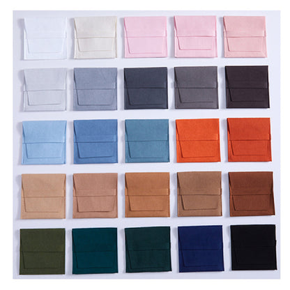 3.2" Microfiber Bag Envelope Jewelry Pouch w / Insert Pad for Earrings, Necklace