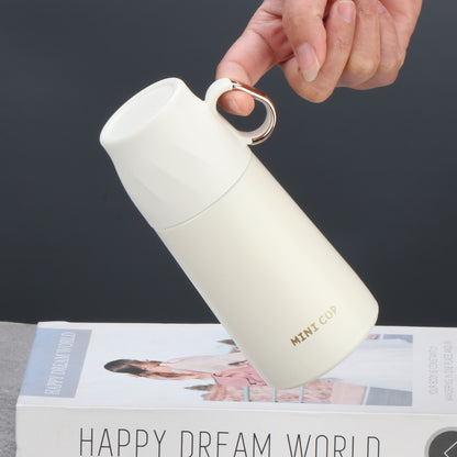 8.8oz/260ML 304 Stainless Steel Mini Insulated Water Bottle With Screw-on Lid Portable Vaccum Mug