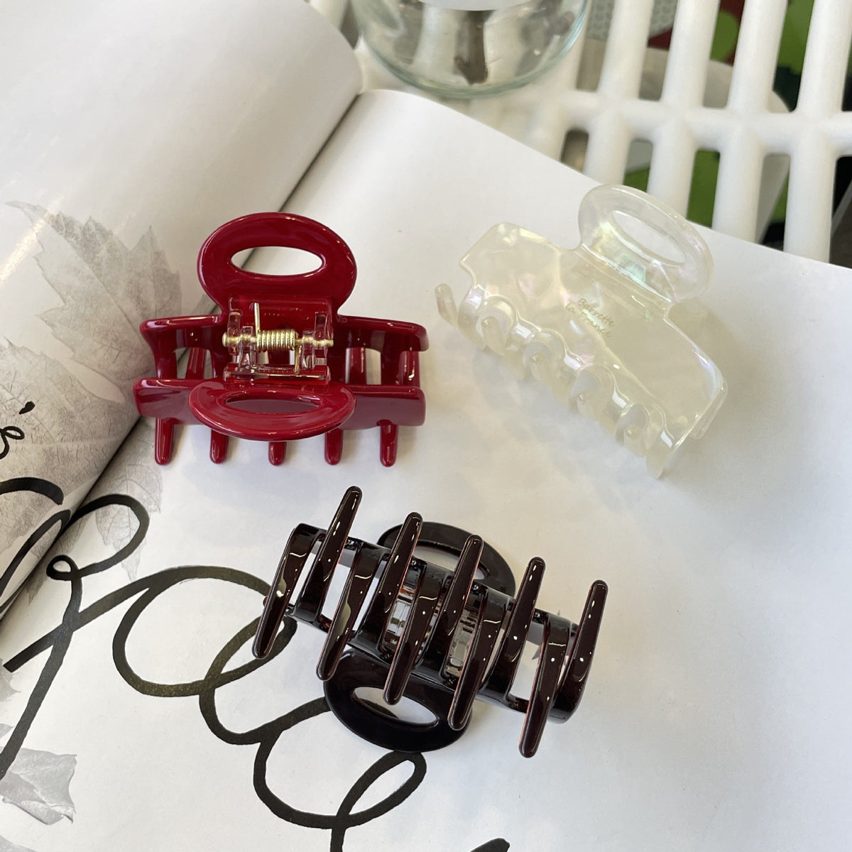 2" Small Cellulose Acetate Hair Claw Clips Hair Clips