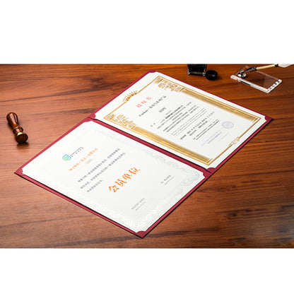 Double Display Certificate Holde Award Padded for Letter Size 8.5x11 Certificates
