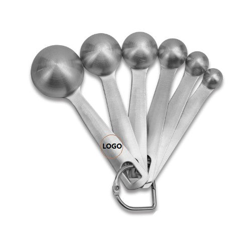 6-Piece Round 304 Stainless Steel Measuring Spoon