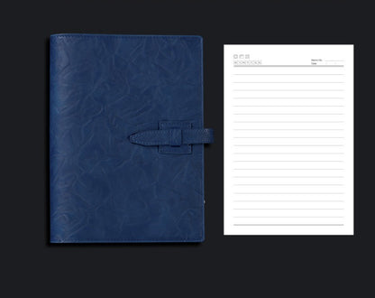 A5 Soft Leather Binder Notebook W/ Pen Holder