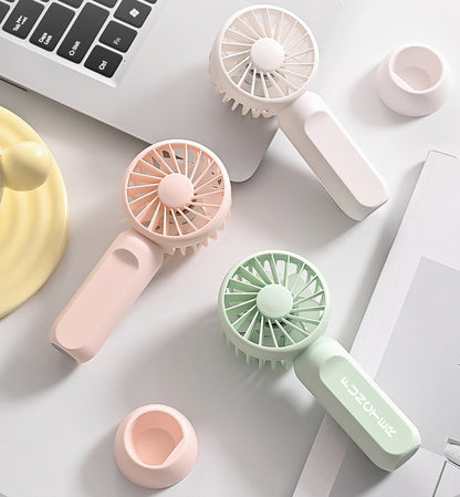 Rechargeable Mini Handheld Fan With 3 Levels Of Adjustable Wind Speed