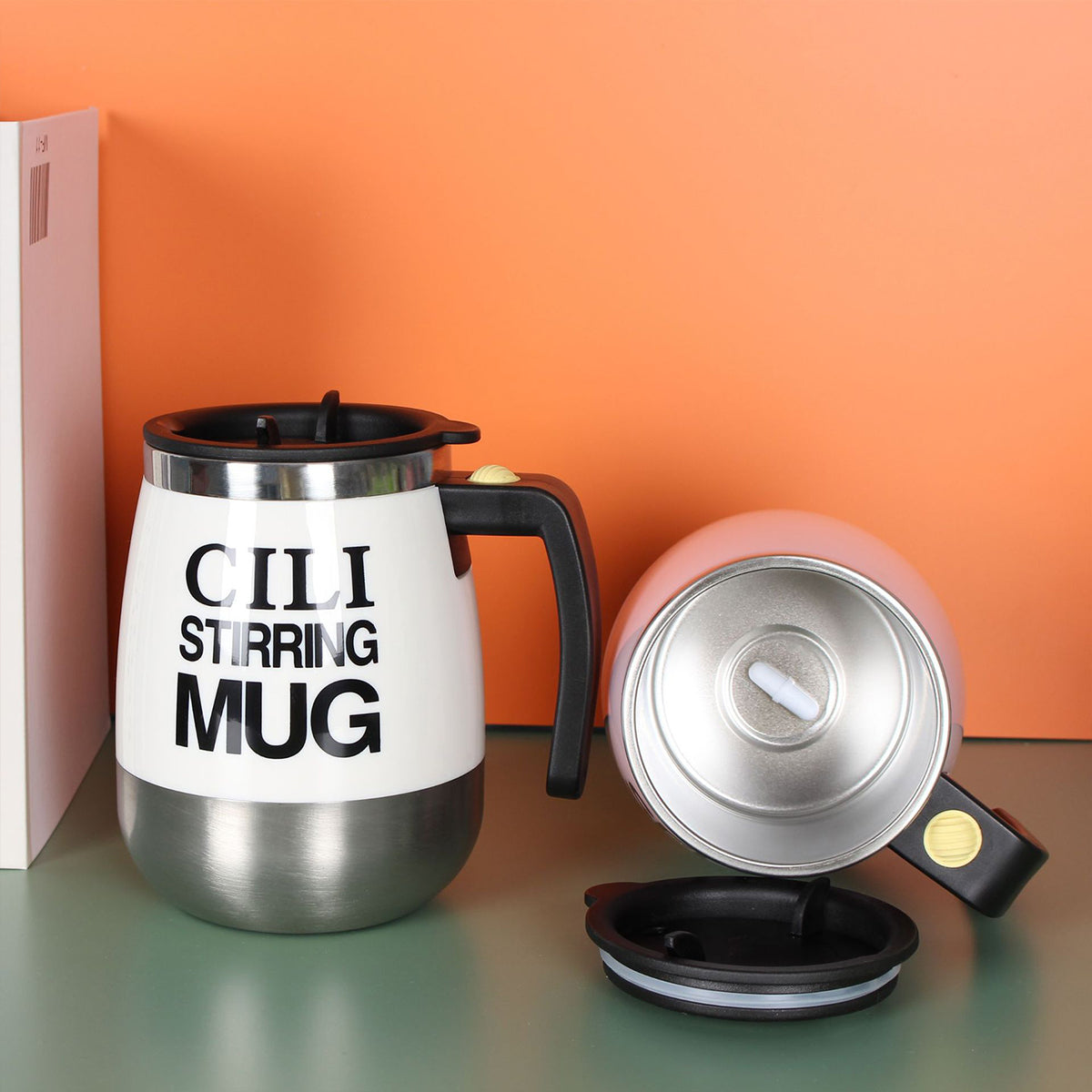 400 ml Battery-Powered Magnetic Stirring Coffee Cup Milk Protein Powder Electric Stirring Cup