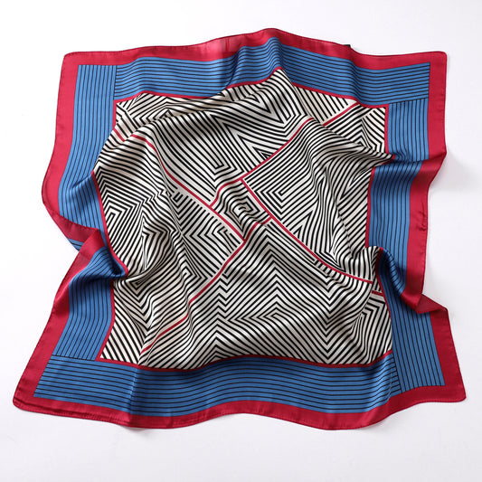 28" x 28" Stain Square Scarf Neck Scarves Kerchief Neckerchief Headband Handbags Wrap Scarf #12