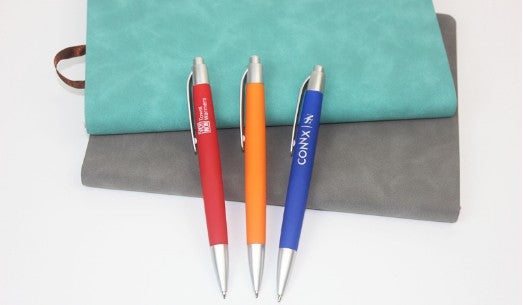Business Spray Rubber Ballpoint Pen