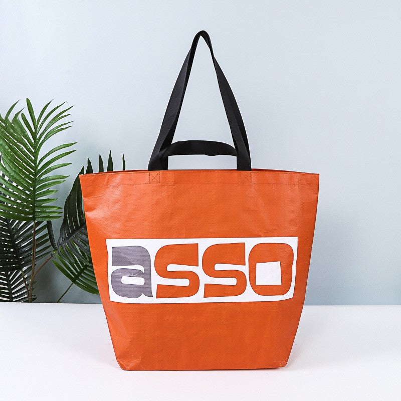 Custom Printed Non Woven Shopping Bags 21 x 16 x 8"