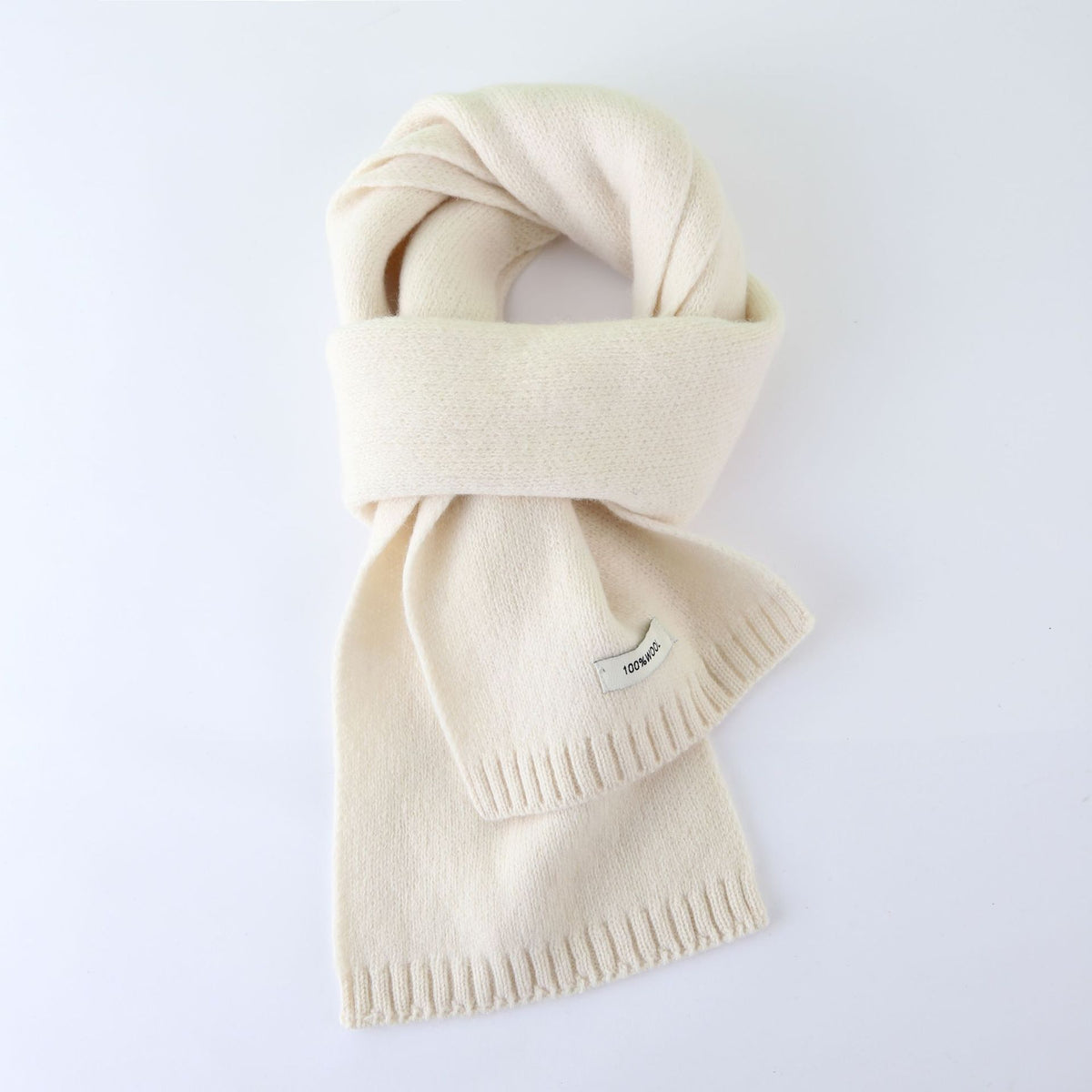 63'' 100% Lamb Wool Plain Scarf Solid Color Wool Scarf Knitted Scarf for Men and Women