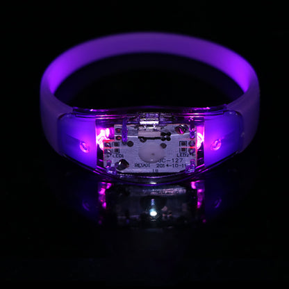 Button control LED Luminous Silicone Bracelet Rave Concert Birthday Carnival Party Favors Gift
