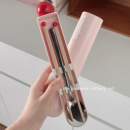 Portable Stainless Steel Chopsticks & Spoon