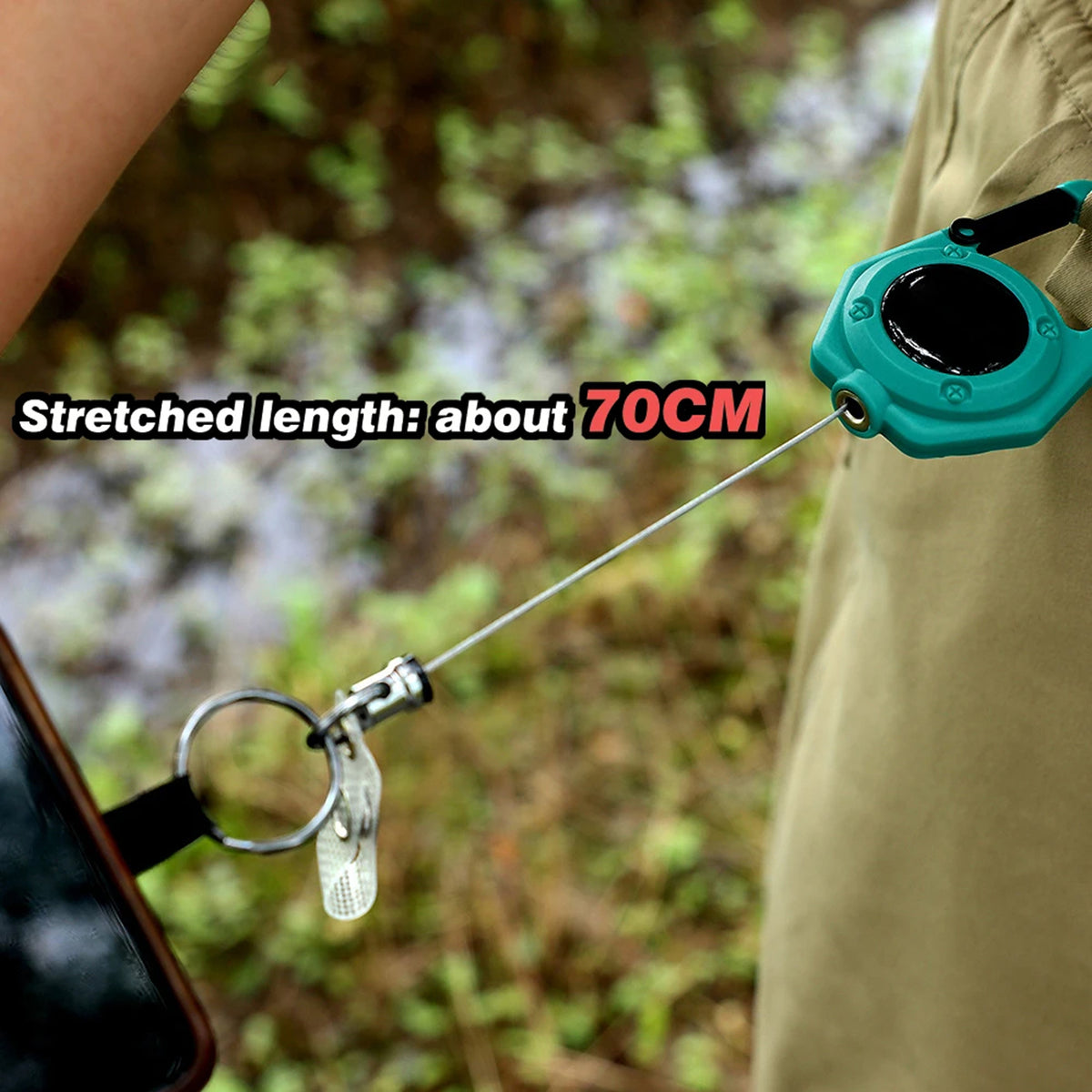 Outdoor Retractable Badge Reel KeyChain Belt Clip