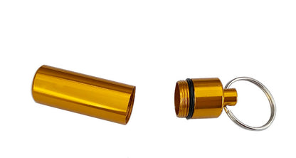 Small Container Keychain/Aluminium Alloy Cylinder/Sealed Earplug Bottle/Storage Bottle