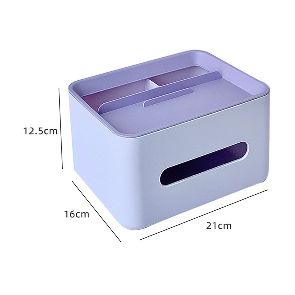 Tissue Box Organizer Cover Holder with Storage Napkin Tissue Box Holder with Remote Control