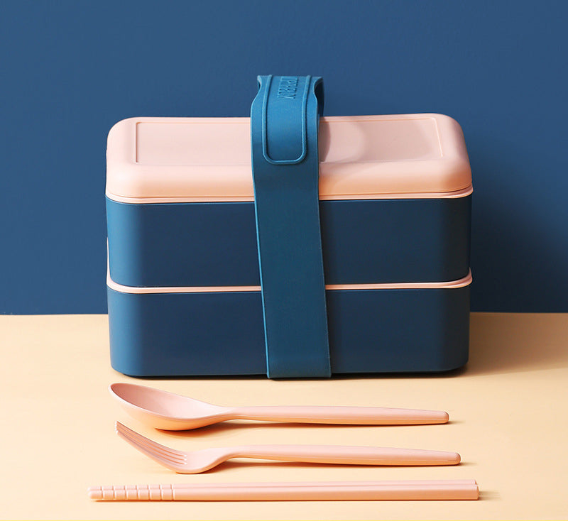 1440ml PP Material Bento Box Multi-layer Sealing Combination Basket Picnic Lunch Box(2 layer)