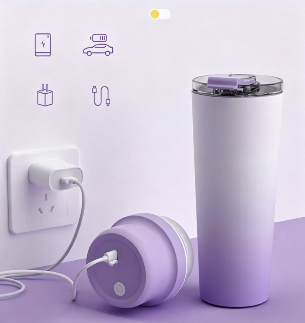 Portable Blender Stainless Steel Cup Electric USB Juicer Blender For Shakes Smoothies And Juice