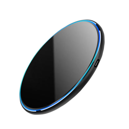 4'' Dia 15W Wireless Charger Thin Aluminum Fast Charging Pad (NO AC Adapter)