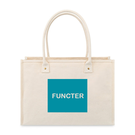 16 oz. Canvas Tote Bags W/A Button