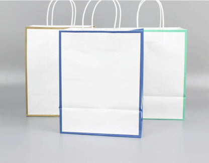Kraft Paper Gift Bags (5.90L x 3.15D x 8.27H Inches)