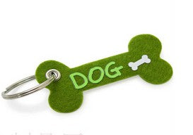 Bone Shaped Felt Key Chain